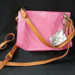 Valentina over the shoulder pink hand bag